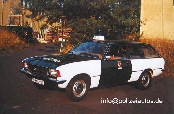 Polizeiautos De Opel Rekord D Caravan