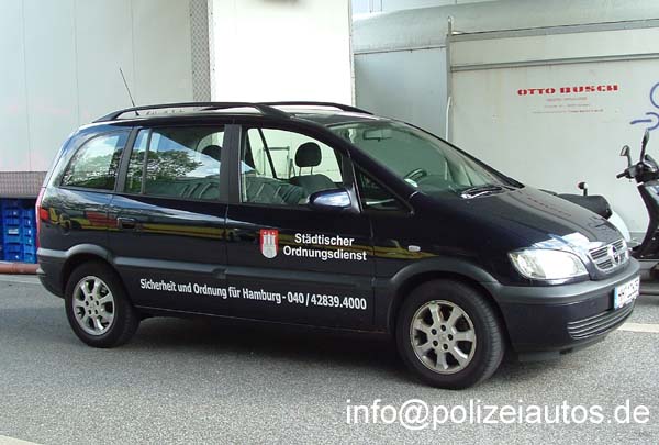 Polizeiautos De Opel Zafira