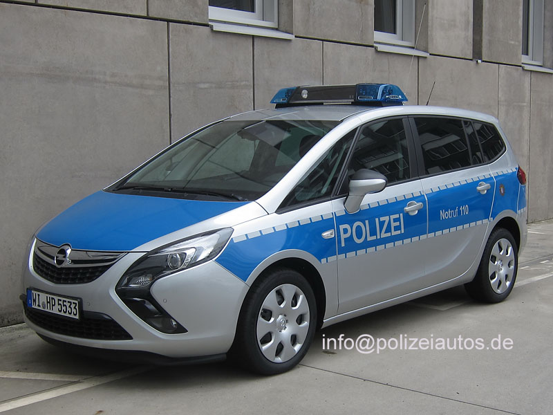 Polizeiautos De Opel Zafira Tourer C