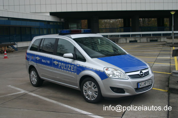 Polizeiautos De Opel Zafira